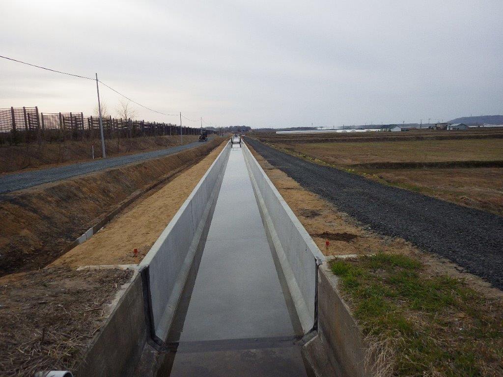 水利施設発足・前田 地区 ６１工区